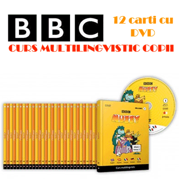 24 volume: Curs multilingvistic de invatare a 5 limbi straine pentru copii BBC Muzzy
